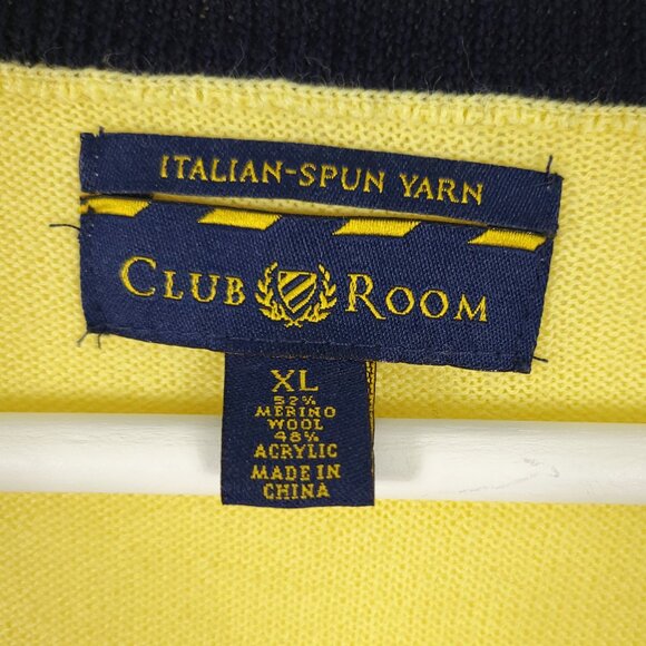 Club Room Yellow Wool Blend Sweater - Picture 3 of 5